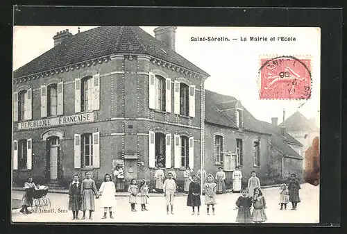 AK Saint-Serotin, La Mairie et l`Ecole