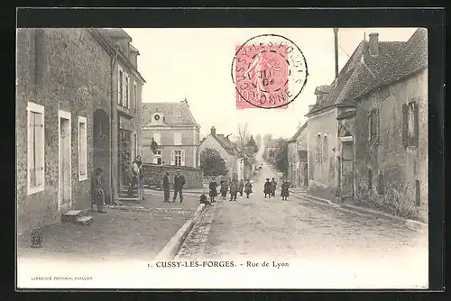 AK Cussy-les-Forges, Rue de Lyon