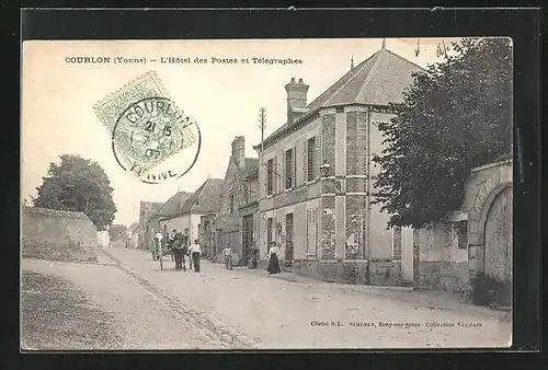 AK Courlon, L`Hôtel des Postes et Télégraphes