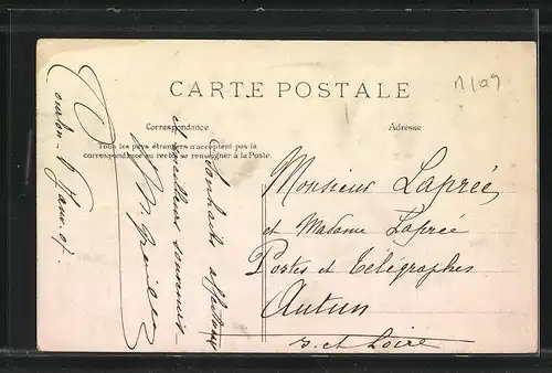 AK Courlon, L`Hôtel des Postes et Télégraphes
