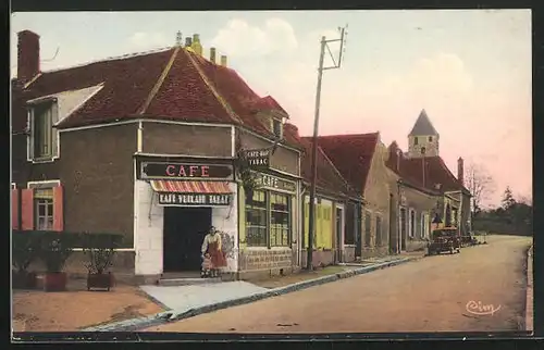 AK Courlon-sur-Yonne, Rue des Préaux