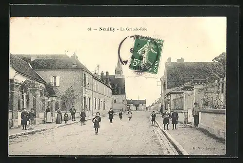 AK Neuilly, La Grande-Rue