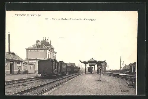 AK Saint-Florentin-Vergigny, La Gare, Bahnhof