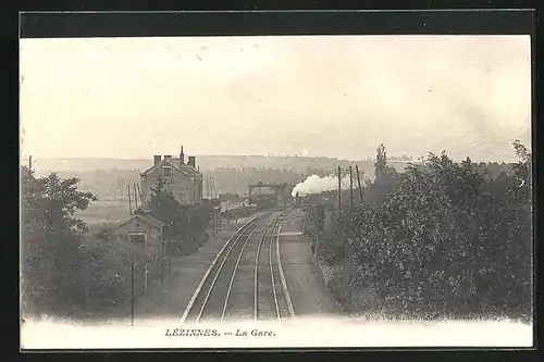 AK Lezinnes, La Gare, Bahnhof