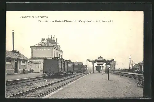AK Saint-Florentin-Vergigny, La Gare, Bahnhof