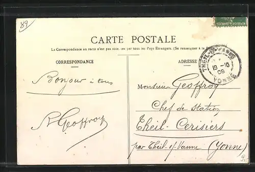AK Laroche, La Gare et le Buffet, Bahnhof