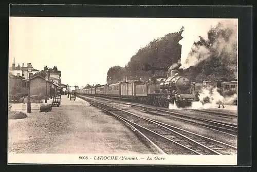 AK Laroche, La Gare, Bahnhof