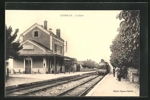 AK Chemilly, La Gare, Bahnhof