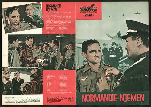 Filmprogramm PFP Nr. 20 /61, Normandie-Njemen, Vitali Doronin, Jean-Claude Michel, Regie: Jean Dreville