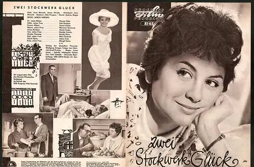 Filmprogramm PFP Nr. 11 /61, Zwei Stockwerk Glück, Florian Kalo, Edit Domjan, Regie: Janos Hersko