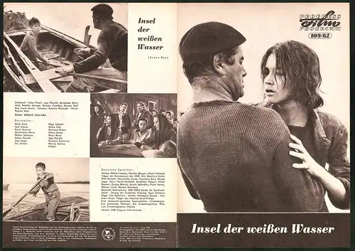 Filmprogramm PFP Nr. 109 /62, Insel der weissen Wasser, Olga Solbelli, Giulio Cali, Regie: Renato Dall`Ara