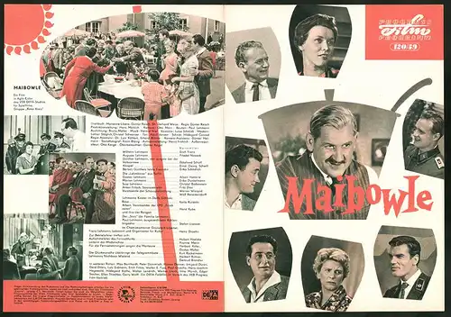 Filmprogramm PFP Nr. 120 /59, Maibowle, Erich Franz, Friedel Nowack, Regie: Günter Reisch