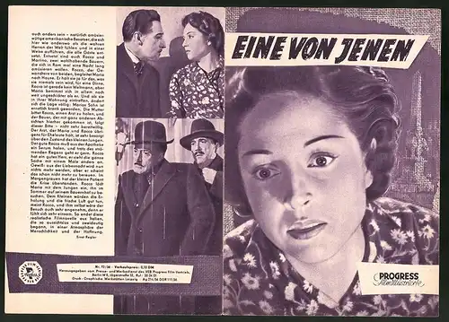 Filmprogramm PFI Nr. 73 /56, Eine von jenen, Toto, Aldo Fabrizi, Regie: Aldo Fabrizi