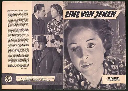 Filmprogramm PFI Nr. 73 /56, Eine von Jenen, Toto, Aldo Fabrizi, Regie: Aldo Fabrizi
