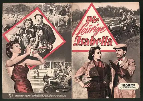 Filmprogramm PFI Nr. 55, Die feurige Isabella, John Gregson, Dinah Sheridan, Regie: Henry Cornelius