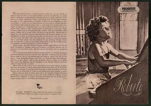 Filmprogramm PFI Nr. 48 /54, Roberto, Roberto Benzi, Debucourt, Regie: Georges Lacombe