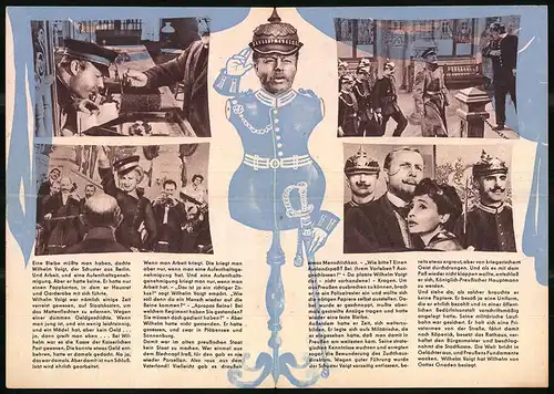 Filmprogramm PFI Nr. 19 /57, Der Hauptmann von Köpenick, Heinz Rühmann, Hannelore Schroth, Regie: Helmut Käutner