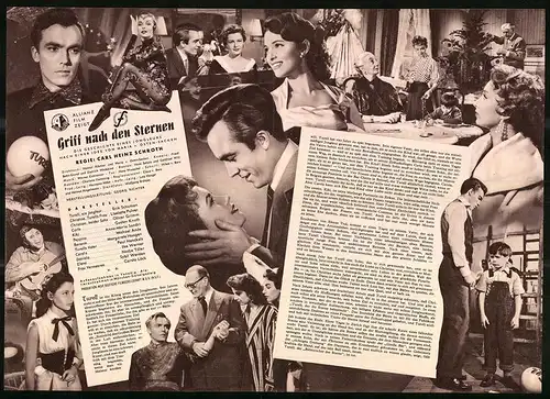 Filmprogramm IFB Nr. 2780, Griff nach den Sternen, Erik Schumann, Liselotte Pulver, Regie: Carl H. Schroth