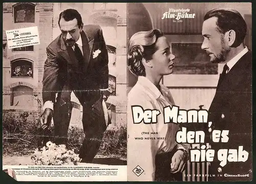 Filmprogramm IFB Nr. 3299, Der Mann, den es nie gab, Clifton Webb, Gloria Grahame, Regie: Ronald Neame