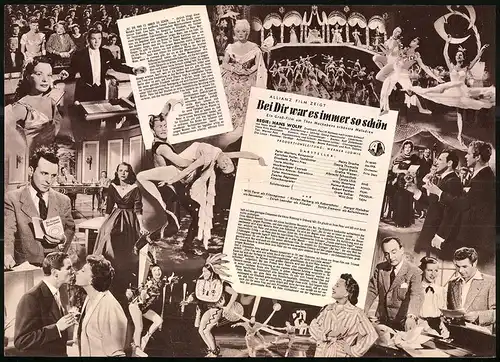 Filmprogramm IFB Nr. 2305, Bei dir war es immer so schön, Heinz Drache, Georg Thomalla, Regie: Hans Wolff