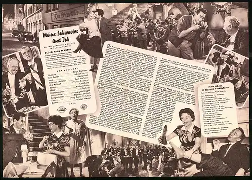 Filmprogramm IFB Nr. 2383, Meine Schwester und Ich, Sonja Ziemann, Adrian Hoven, Regie: Paul Martin