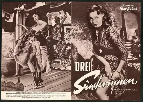 Filmprogramm IFB Nr. 3134, Drei Sünderinnen, Sophia Loren, Silvana Pampanini, Regie: Steno