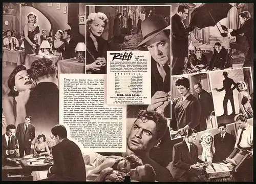 Filmprogramm IFB Nr. 2956, Rififi, Jean Servais, Carl Möhner, Regie: Jules Dassin