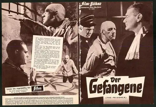 Filmprogramm IFB Nr. 4683, Der Gefangene, Alec Guinness, Jack Hawkins, Regie: Peter Glenville