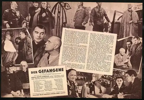 Filmprogramm IFB Nr. 4683, Der Gefangene, Alec Guinness, Jack Hawkins, Regie: Peter Glenville