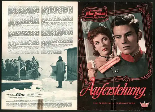 Filmprogramm IFB Nr. 4540, Auferstehung, Horst Buchholz, Myriam Bru, Regie: Rolf Hansen