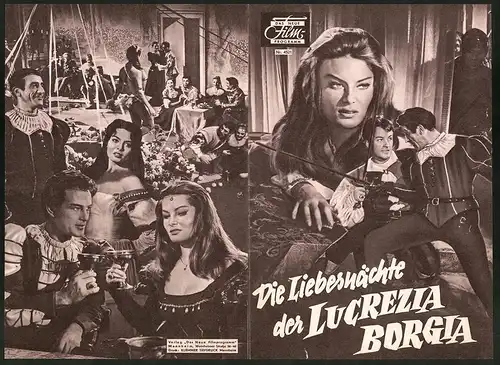 Filmprogramm DNF Nr. 4521, Die Liebesnächte der Lucrezia Borgia, Belinda Lee, Franco Fabrici, Regie: Sergio Grieco