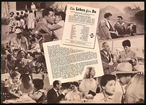 Filmprogramm IFB Nr. 2233, Ein Leben für Do, Hans Söhnker, Paola Loew, Regie: Gustav Ucicky