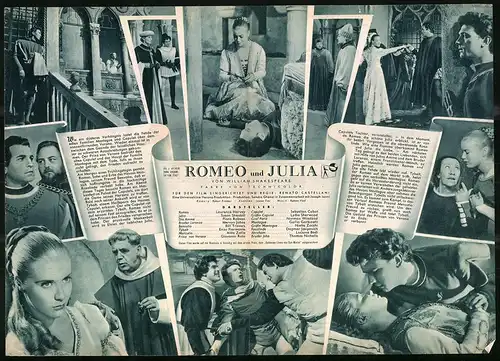 Filmprogramm IFB Nr. 2609, Romeo und Julia, Laurence Harvey, Susan Shentall, Regie: Renato Castellani