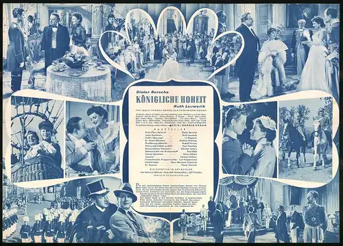 Filmprogramm IFB Nr. 2197, Königliche Hoheit, Dieter Borsche, Ruth Leuwerik, Regie: Harald Braun