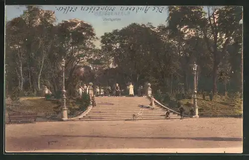 AK Weissenfels, Blick auf den Stadgarten