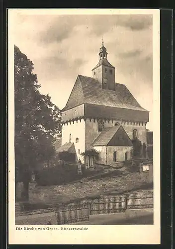 AK Grossrückerswalde, Die Kirche von Gross