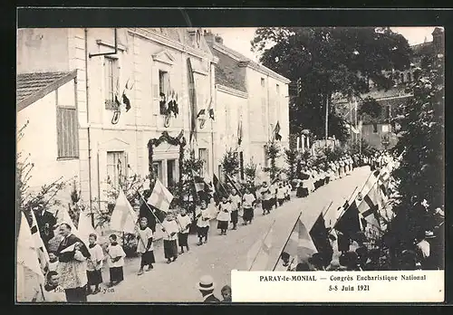 AK Paray-le-Monial, Congrès Eucharistique National 1921