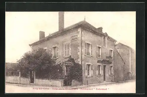 AK Arcy-sur-Cure, Hotel de la Chaumiere - Restaurant Cabassud