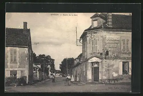 AK Appoigny, Route de la Gare