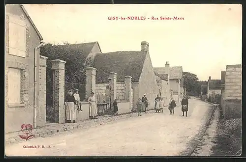 AK Gisy-les-Nobles, Rue Sainte-Marie