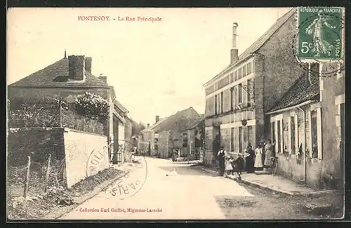 AK Fontenoy, La Rue Principale
