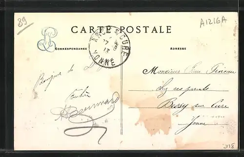 AK Druyes, La Rue Coignet et l`Hotel du Leopard
