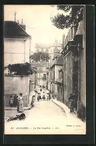 AK Auxerre, La Rue Cauchois