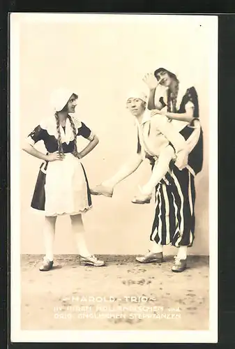 AK Harold-Trio in ihren holl. u. original engl. Stepptänzen