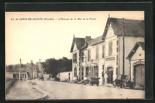 AK St-Jean-de-Monts, L`Avenue de la Mer et la Poste