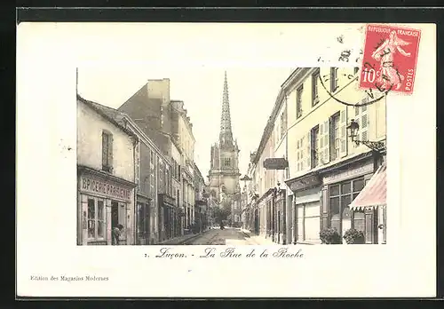 AK Lucon, La Rue de la Roche