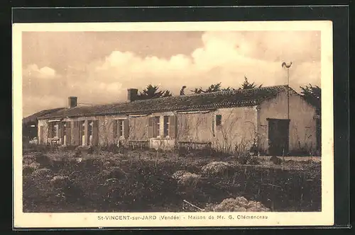 AK St-Vincent-sur-Jard, Maison de Mr. G. Clémenceau