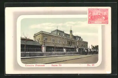 AK Santa-Fé, NM, Estación Francesa, Bahnhof Francesa