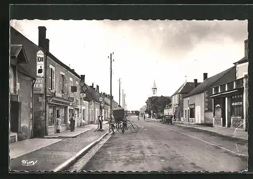 AK Sainte-Lizaigne, Rue principale - Direction Issoudun