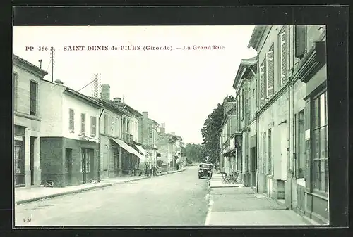 AK Saint-Denis-de-Piles, La Grand`Rue